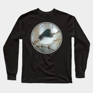 Dark-Eyed Junco Watercolor Long Sleeve T-Shirt